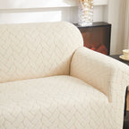 3D Jacquard Couch Slipcover, Washable Non Slip Soft Couch Sofa Cover for Kids, Pets