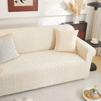 3D Jacquard Couch Slipcover, Washable Non Slip Soft Couch Sofa Cover for Kids, Pets