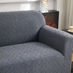 3D Jacquard Couch Slipcover, Washable Non Slip Soft Couch Sofa Cover for Kids, Pets