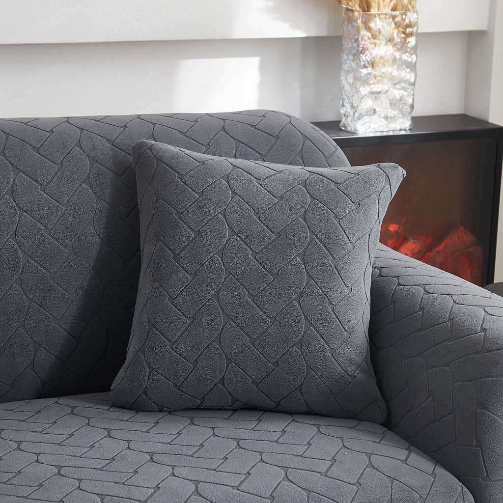 3D Jacquard Couch Slipcover, Washable Non Slip Soft Couch Sofa Cover for Kids, Pets