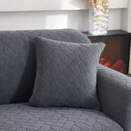 3D Jacquard Couch Slipcover, Washable Non Slip Soft Couch Sofa Cover for Kids, Pets