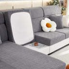 Stretchable Jacquard Fleece Sofa Cover Non-Slip Pet Furniture Protector Recliner and Cushion Slipcovers