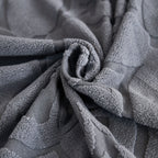 3D Damask Jacquard Stretch Sofa Cover Thick Polar Fleece Couch Slipcover with Straps