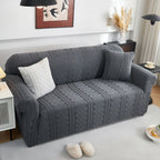3D Embossed Geometric Couch Slipcover, Stretch Washable Non Slip Furniture Protector