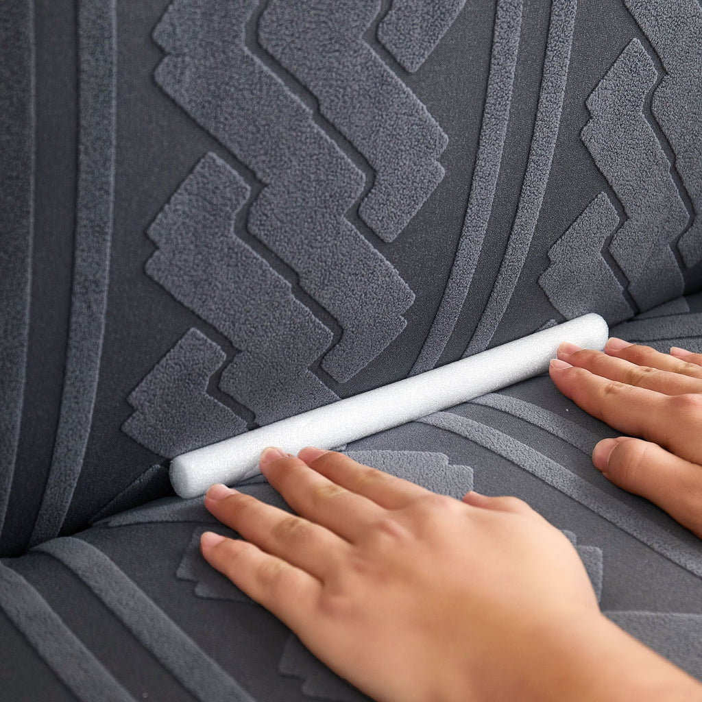 3D Embossed Geometric Couch Slipcover, Stretch Washable Non Slip Furniture Protector