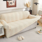 3D Embossed Geometric Couch Slipcover, Stretch Washable Non Slip Furniture Protector