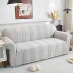 3D Embossed Geometric Couch Slipcover, Stretch Washable Non Slip Furniture Protector