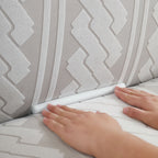 3D Embossed Geometric Couch Slipcover, Stretch Washable Non Slip Furniture Protector