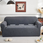 Stretch Sofa Slipcover 1-Piece Furniture Protector Couch with Elastic Bottom for Kids