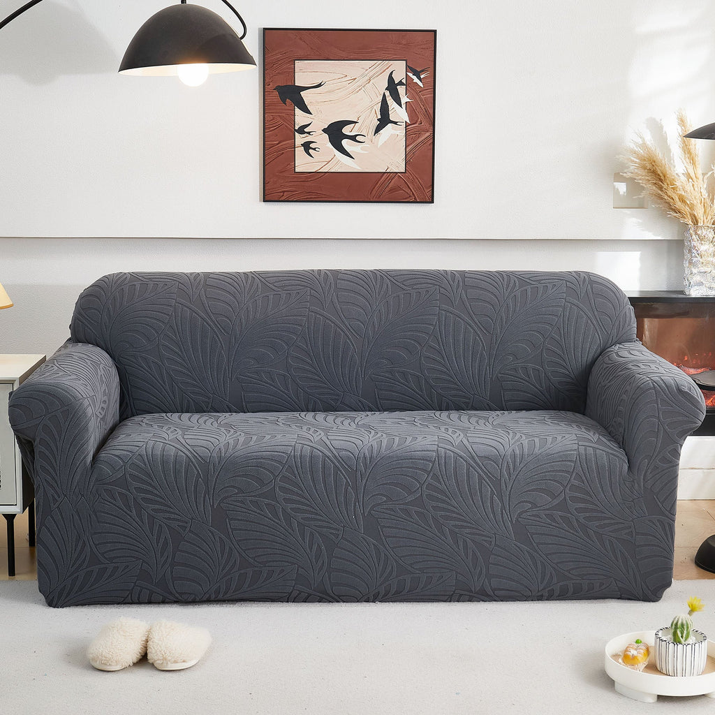 Stretch Sofa Slipcover 1-Piece Furniture Protector Couch with Elastic Bottom for Kids