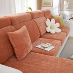 Chenille Cushion Covers for 1/2/3/4 Seater Sofas and L-shaped Couches, Furniture Covers for Pets