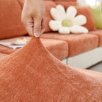 Chenille Cushion Covers for 1/2/3/4 Seater Sofas and L-shaped Couches, Furniture Covers for Pets