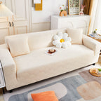 3D Leaves Jacquard Couch Slipcovers Non-Slip Cozy Stretchy Couch Covers for Sectional