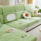 Super Stretch Seat Cushion/Couch Slipcover, Solid Couch Cushion Covers Washable Furniture Protector