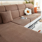 High Stretch Separate Cushion Covers Sofa Slipcover for L-Shaped Sectional Couch