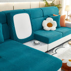 High Stretch Separate Cushion Covers Sofa Slipcover for L-Shaped Sectional Couch