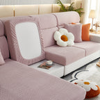 High Stretch Separate Cushion Covers Sofa Slipcover for L-Shaped Sectional Couch
