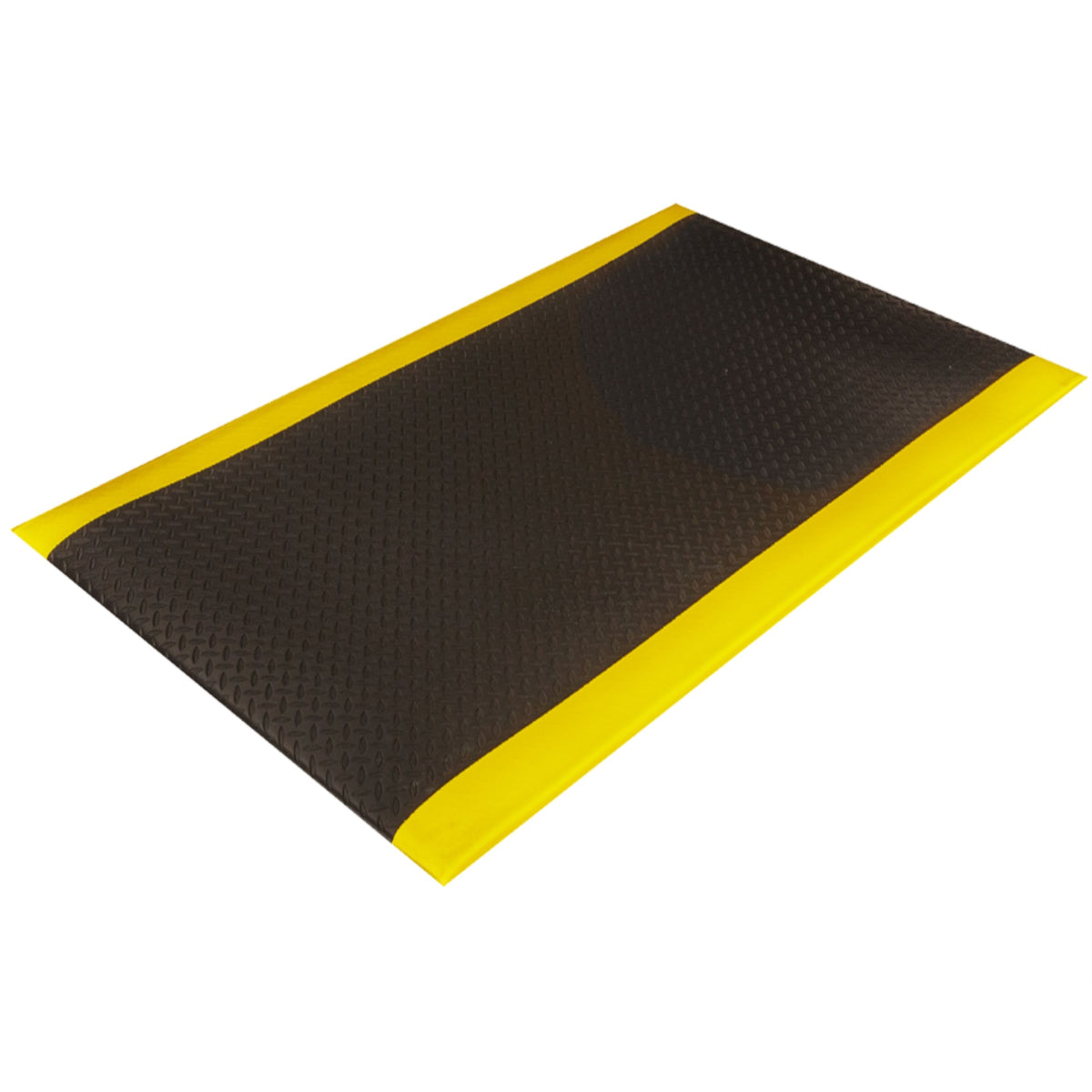 Wear- Tuff-Spun Diamond-Surface 2'x3' Black w/Yellow