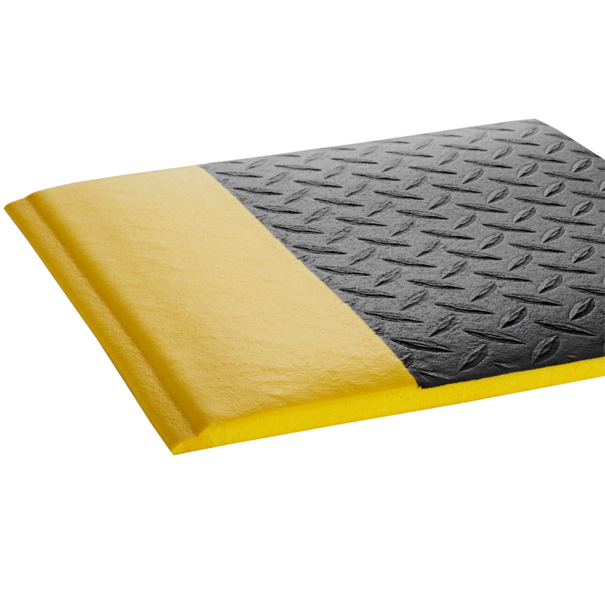 Wear- Tuff-Spun Diamond-Surface 2'x75' Black w/Yellow