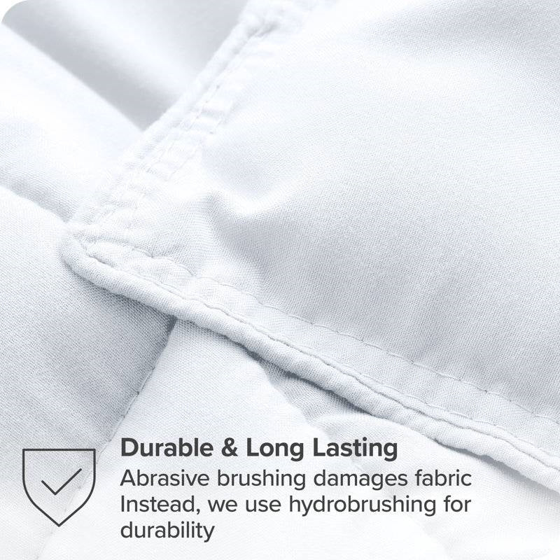 Queen size Super Soft Microfiber Down Alternative Comforter Set White