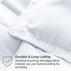 Queen size Super Soft Microfiber Down Alternative Comforter Set White