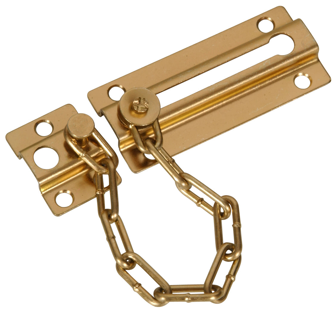 Carded - Door Chain  Brass Plated