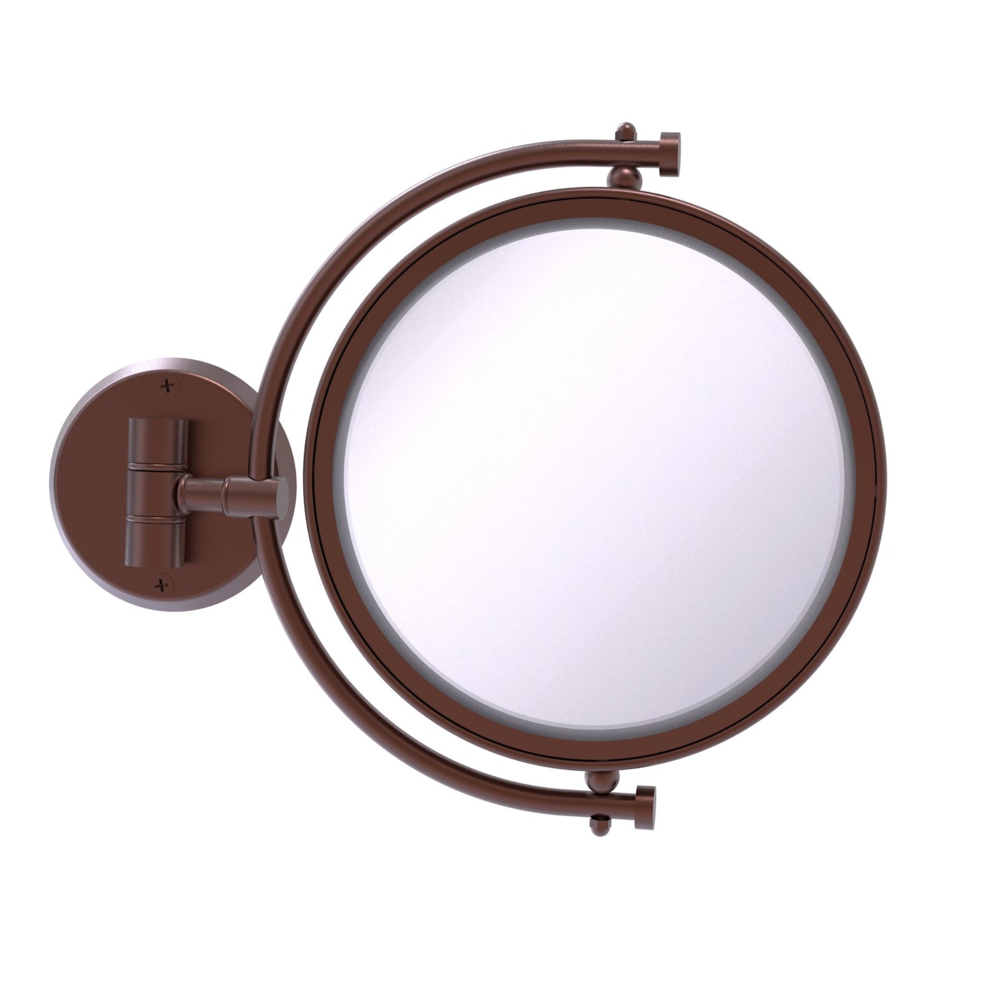 8 Inch Wall Mounted Make-Up Mirror 5X Magnification - WM-4/5X-CA