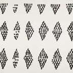 72 x 72 in. Cotton Polly Shower Curtain with Black White Rhombus Dots Pattern