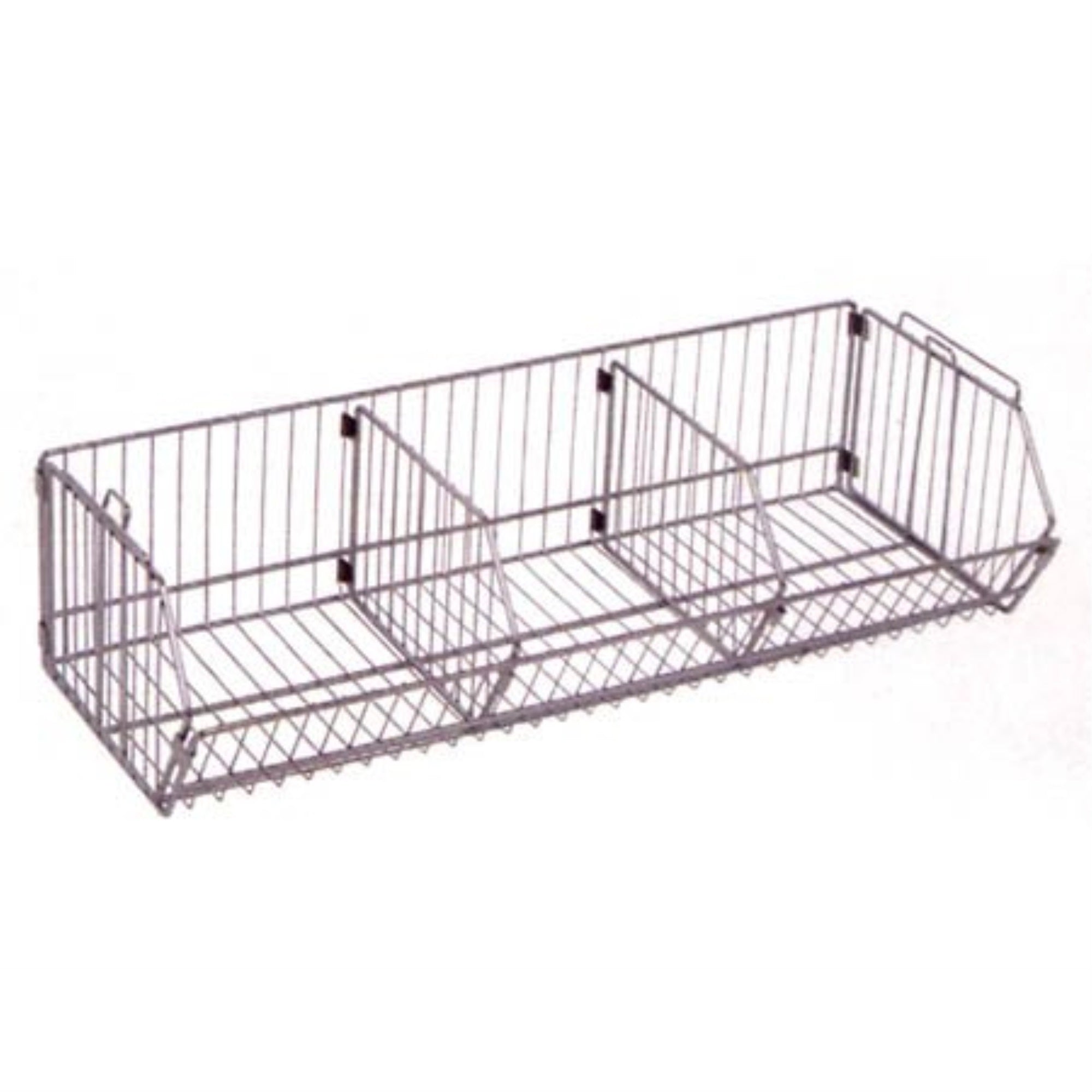 Stacking Basket System, stationary, 36W x 20D x 54H, 80 lbs load capacity per basket, includes: (2) 1436BC with dividers and (3)