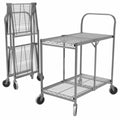 Luxor  ThreeShelf Collapsible Wire Utility Cart
