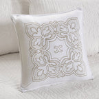 6-Piece Farmhouse White Daybed Cover Bedding Set with Scalloped Edges