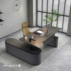 Sawyer · L-Shaped Executive Standing Desk, Adjustable Height