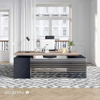 Anderson · L-Shaped Executive Standing Desk, Adjustable Height