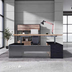 Anderson · L-Shaped Executive Standing Desk, Adjustable Height