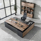 Anderson · L-Shaped Executive Standing Desk, Adjustable Height