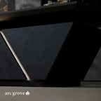 Maverick · Standing L-Shaped Executive Desk, Adjustable Height