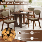 Dining Chairs Set of 4 with Padded Seats and Backrest