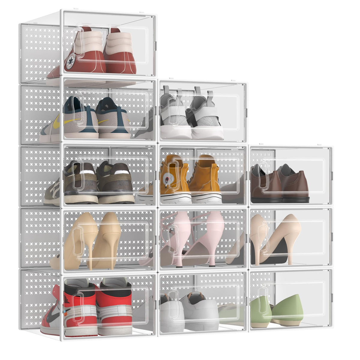 XX-Large clear shoe storage boxes
