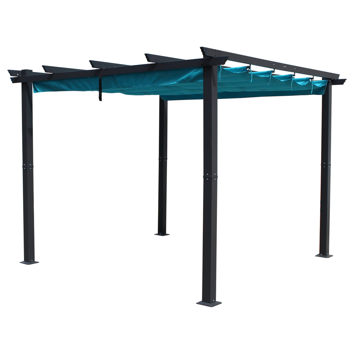 3 Meter Aluminum Framed Pergola  Aqua Blue