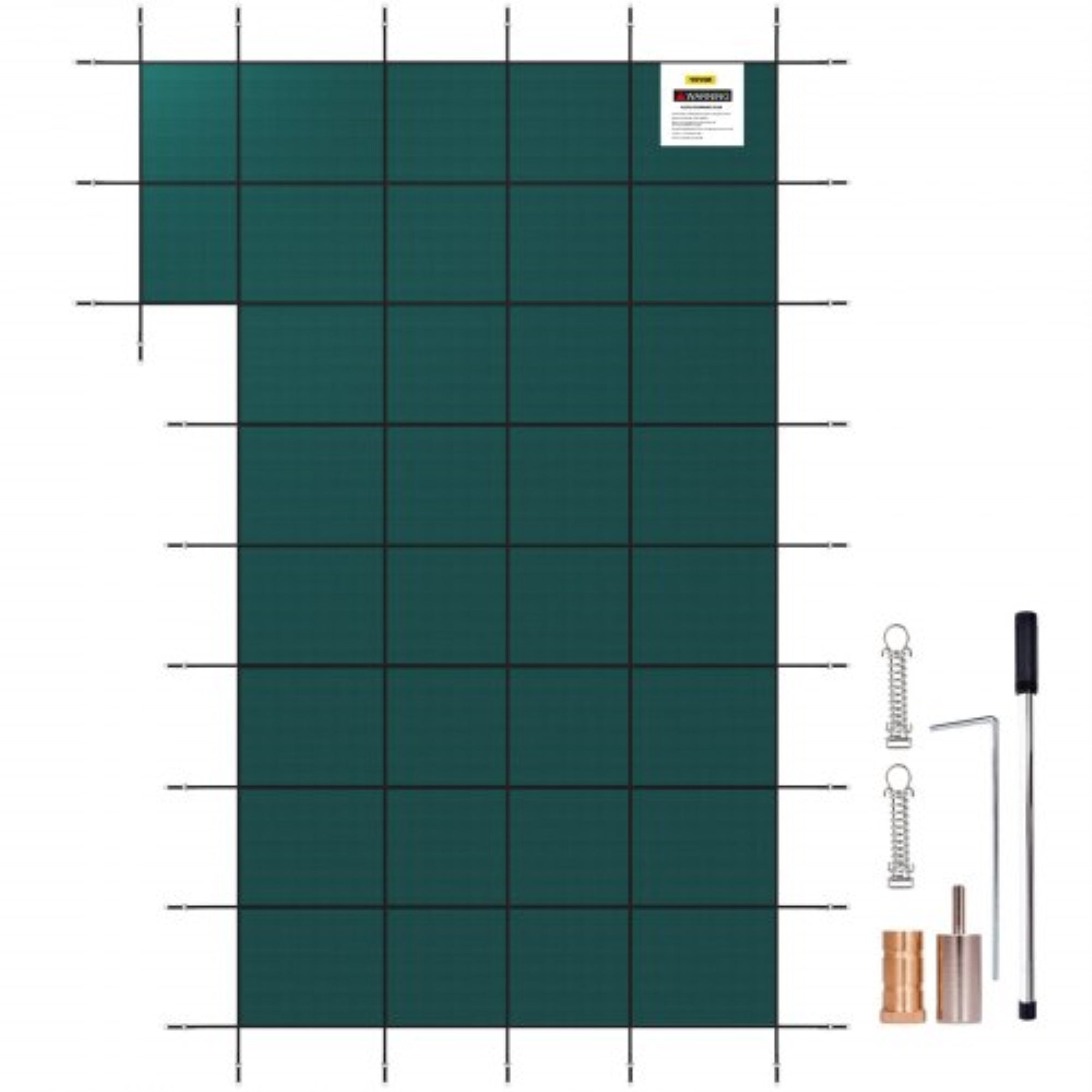 Vevor Ingroundpool Safety Cover, Fits 20Ftx 40 Ftrectangular Winter Pool Cover With Right Step,Triple Stitched, High Strength Me