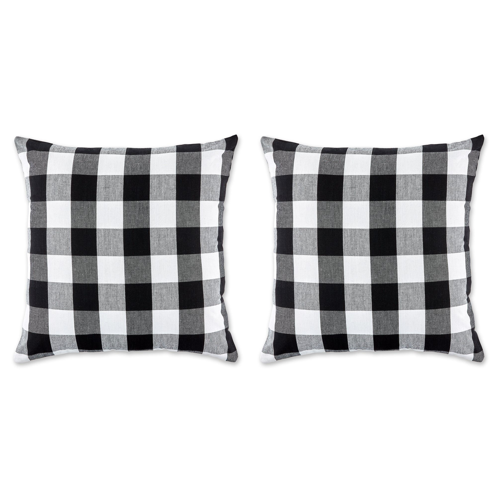 Dii Black/White Buffalo Check Pillow Cover 20X20 Set/2