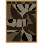 Sylvie Contour 2 Framed Canvas by Shatha Al Dafai