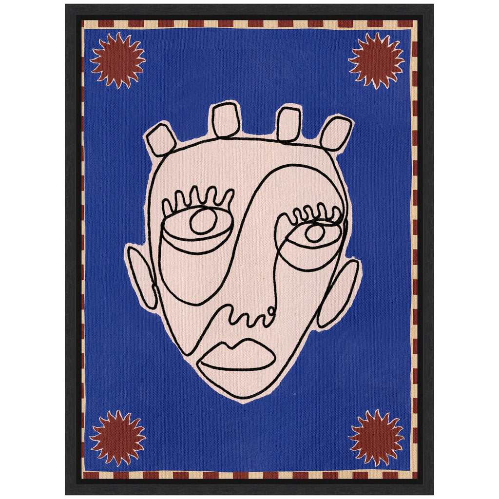 Sylvie Under The Sun 4 Framed Canvas by Shatha Al Dafai