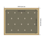 Pinboard Green Botanical Block Print