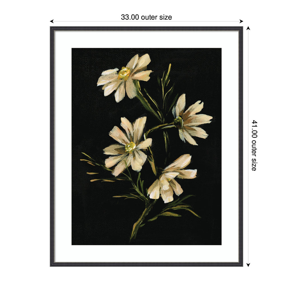 Framed Art Moody Floral 4 by Annie Quigley