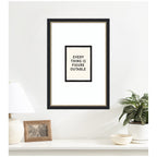 Everything is Figureoutable Positive Quote Black and White by Lucky Guava Framed Wall Art Print