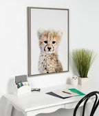 Sylvie Cheetah Framed Canvas by Amy Peterson Art Studio