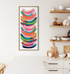 Sylvie Bright Abstract Framed Canvas by Jessi Raulet of Ettavee