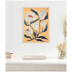 Sylvie Gray Flower Framed Canvas by Emma Daisy