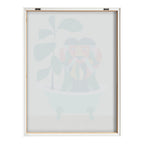 Blake Mid Century Modern Lion in Bathtub Framed Printed Glass by Rachel Lee of My Dream Wall